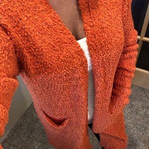 Orange cardigan